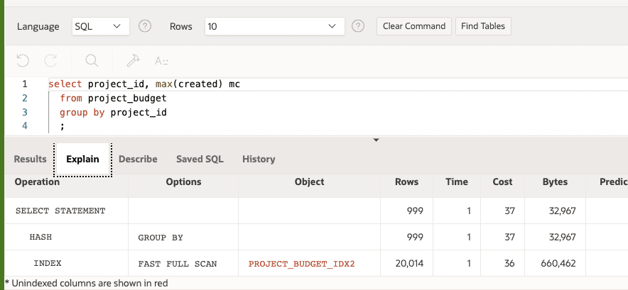 Writing fast queries
